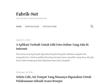 Tablet Screenshot of fabrik-net.com